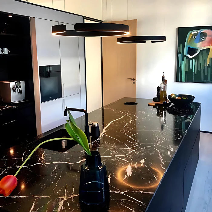 LumoAura | Deckenleuchte – Elegantes Design für jedes Zimmer - Schwarz