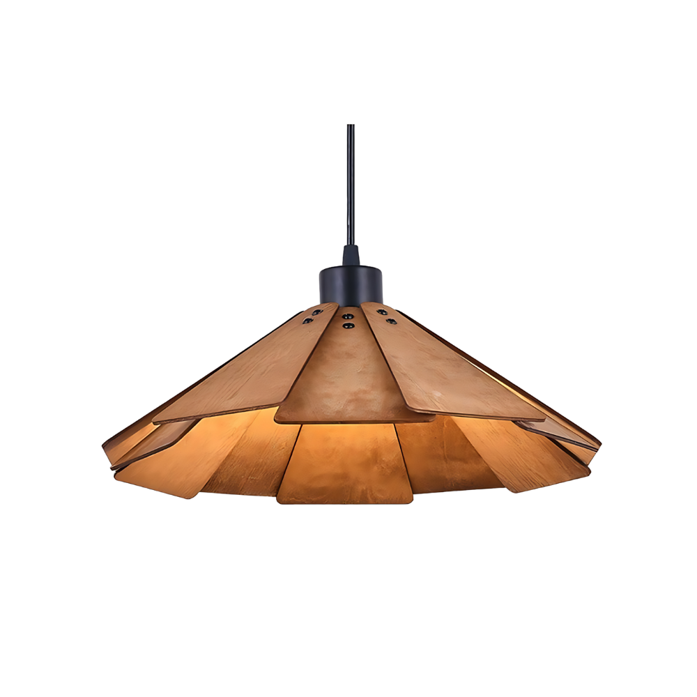 RetroMuto | Vintage LED-Hängelampe für stilvolle Beleuchtung - Ebenholzbraun