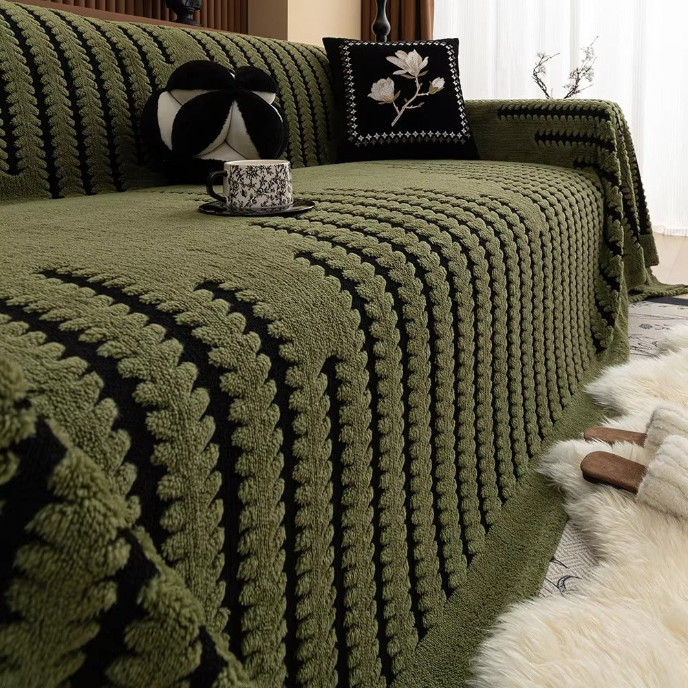 Plüschor | Sofaüberwurf – Rutschfest und Pflegeleicht für Ecksofa und Couch 2