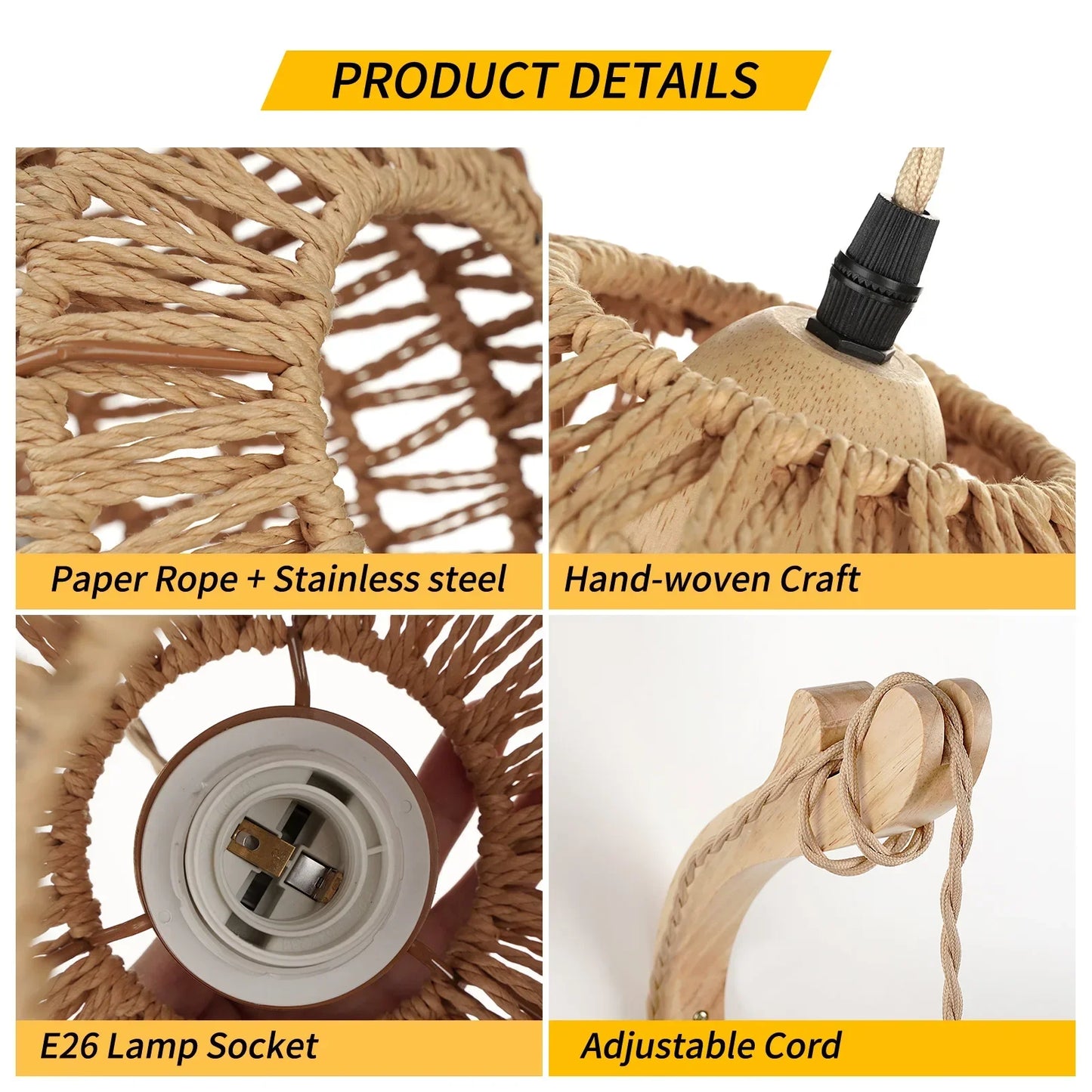 Rattano | Wandleuchte – Retro Rattan Design für Innenräume 4