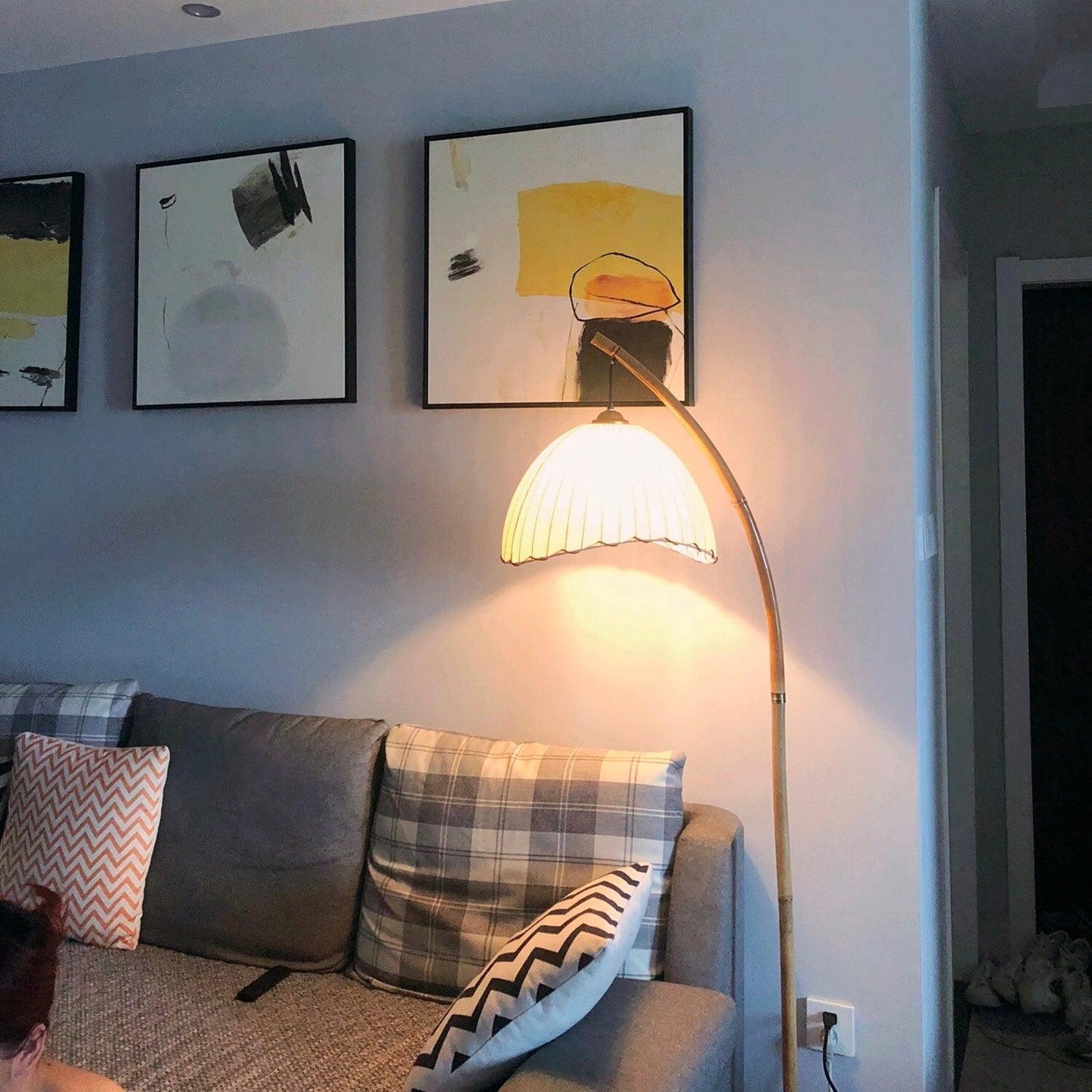 Elegante Japanische Bambus-Design-Stehlampe von Glammzee – Der perfekte Akzent für Ihr Zuhause