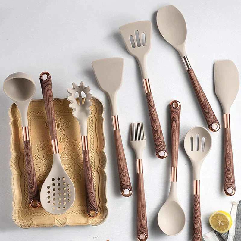 Silicor | Küchenset – 10-teilig, Hitzebeständig und Ergonomisch für Stilvolles Kochen 1