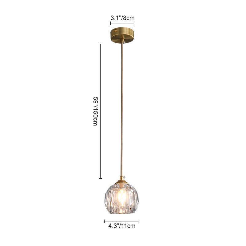 LumiGlint | Kristall Mini Pendelleuchte