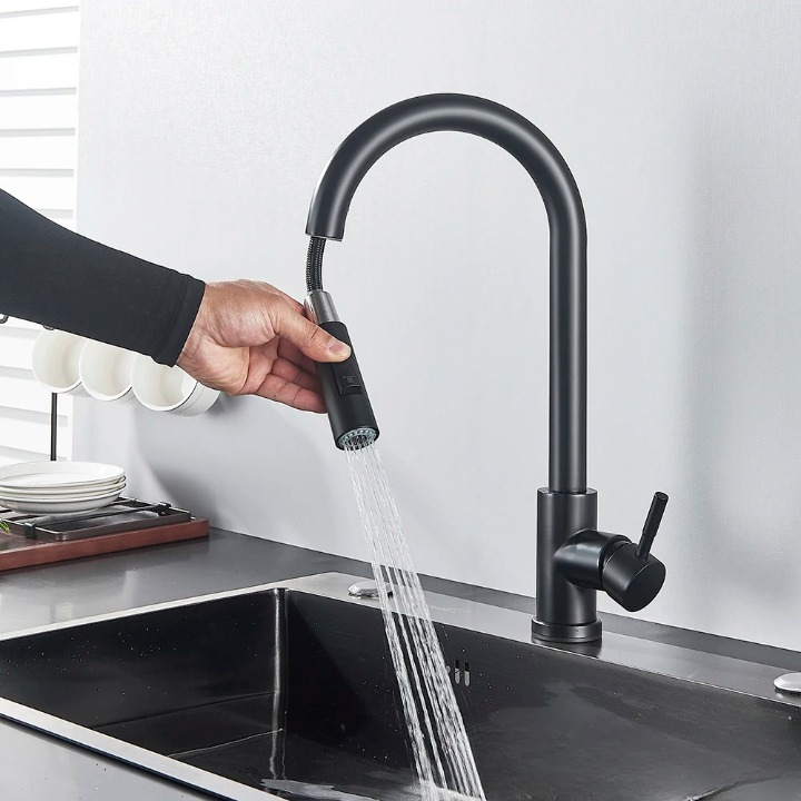 Vellara | Küchenarmatur – Touch-Sensor mit Ausziehfunktion und gebürstetem Nickel 4