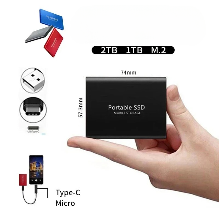 Velocis | Tragbare SSD – Hohe Geschwindigkeit bis zu 1050MB/s für Datenspeicherung 3
