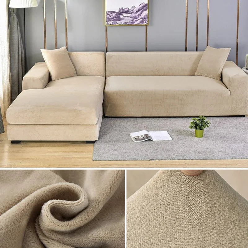 Veloria | Sofabezug – Luxuriöser Stretch-Samt für perfekten Schutz und eleganten Look 10