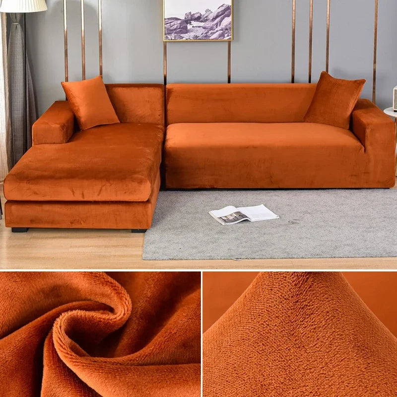 Veloria | Sofabezug – Luxuriöser Stretch-Samt für perfekten Schutz und eleganten Look 11