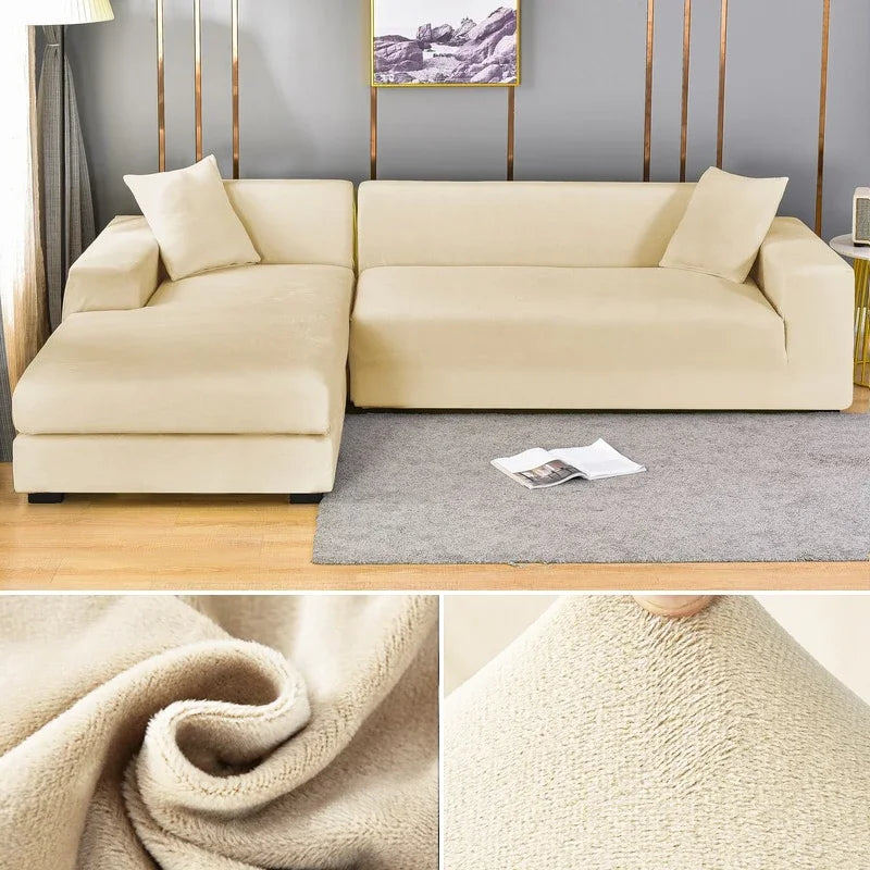 Veloria | Sofabezug – Luxuriöser Stretch-Samt für perfekten Schutz und eleganten Look 12