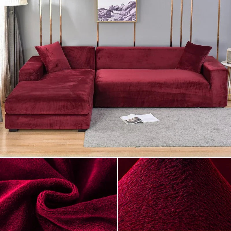 Veloria | Sofabezug – Luxuriöser Stretch-Samt für perfekten Schutz und eleganten Look 13