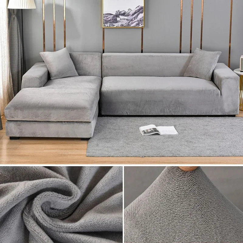 Veloria | Sofabezug – Luxuriöser Stretch-Samt für perfekten Schutz und eleganten Look 14