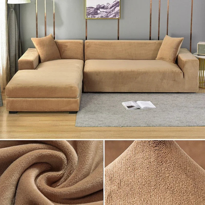 Veloria | Sofabezug – Luxuriöser Stretch-Samt für perfekten Schutz und eleganten Look 17