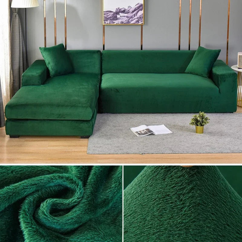 Veloria | Sofabezug – Luxuriöser Stretch-Samt für perfekten Schutz und eleganten Look 19