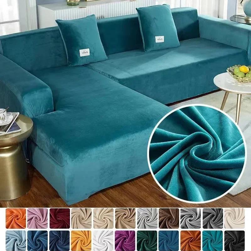 Veloria | Sofabezug – Luxuriöser Stretch-Samt für perfekten Schutz und eleganten Look 2