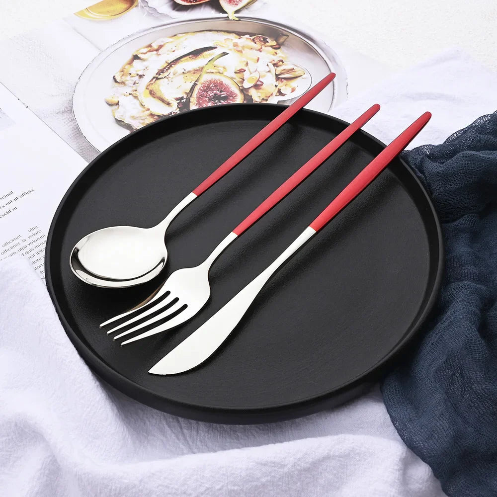 Vittoria | Besteckset Schwarz – Elegantes Edelstahl für jeden Anlass 1