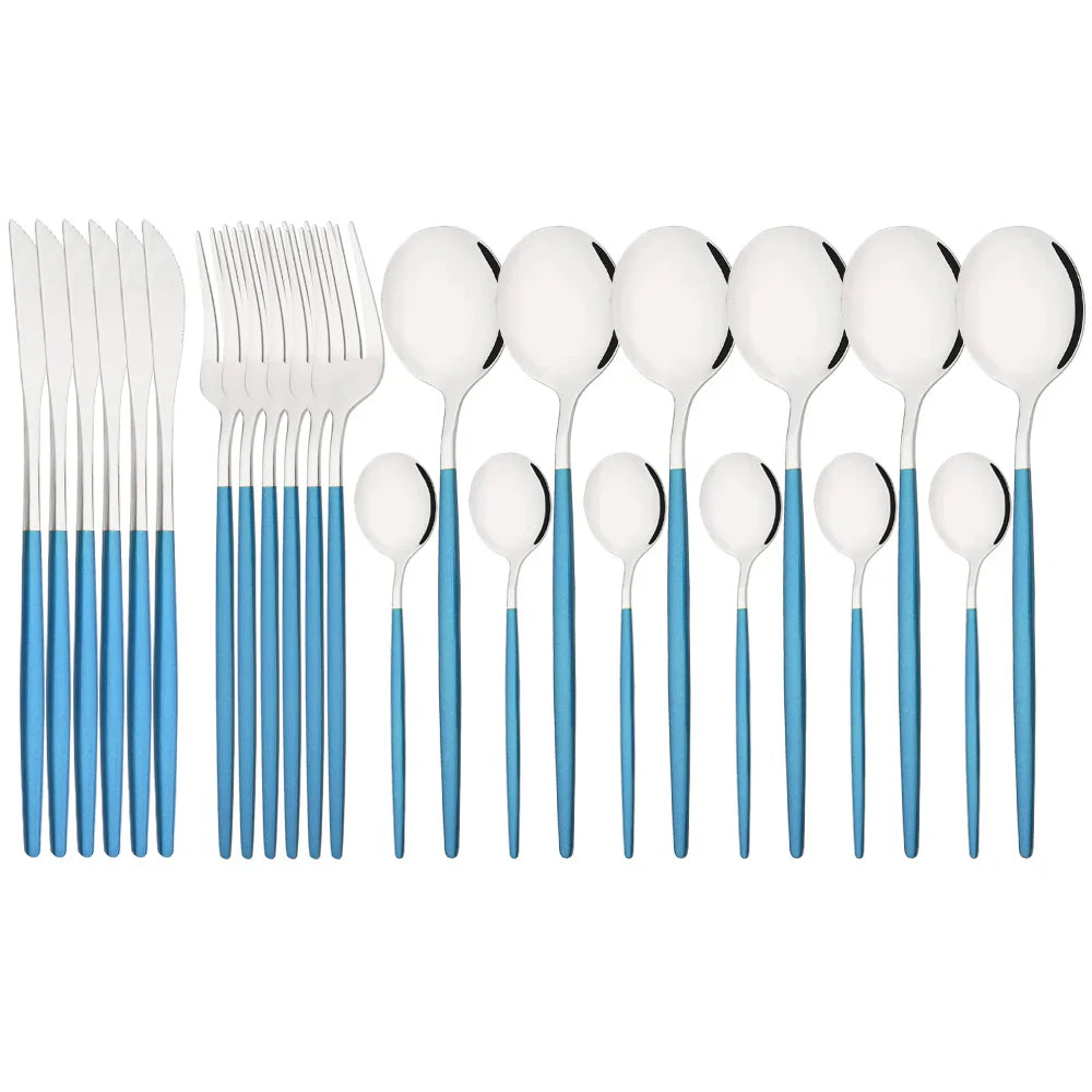 Vittoria | Besteckset Schwarz – Elegantes Edelstahl für jeden Anlass 24