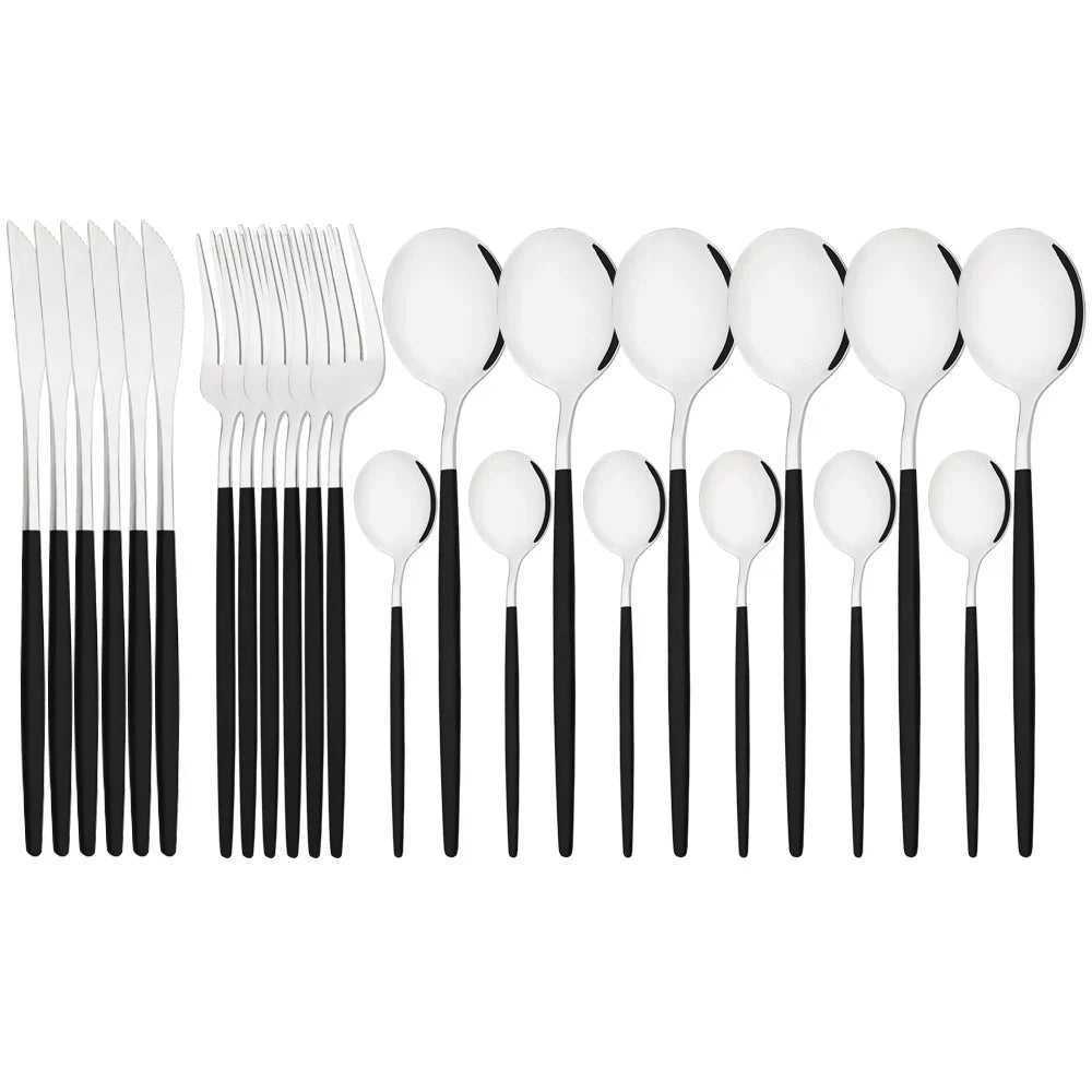 Vittoria | Besteckset Schwarz – Elegantes Edelstahl für jeden Anlass 31