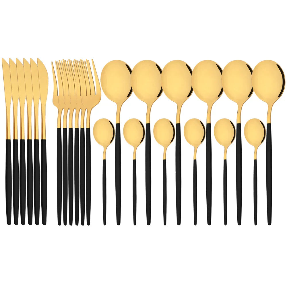 Vittoria | Besteckset Schwarz – Elegantes Edelstahl für jeden Anlass 8