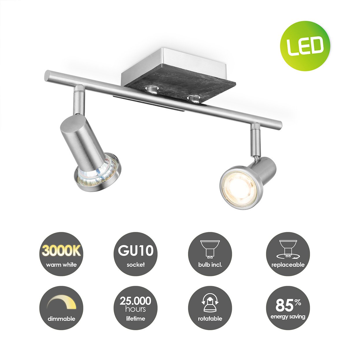 LumaEleganz | LED-Aufbauleuchte – Perfekt für ein stilvolles Zuhause
