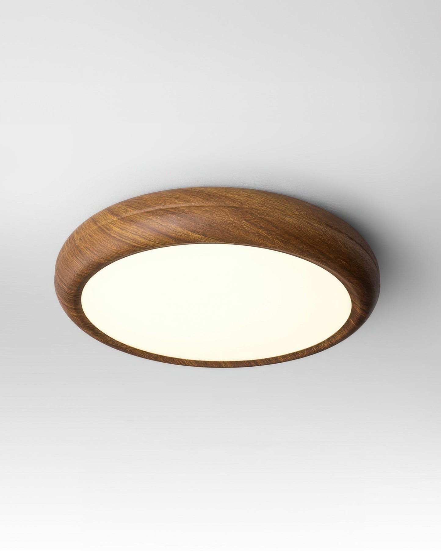 HolzLux | Elegante Walnuss Design Moderne Deckenleuchte