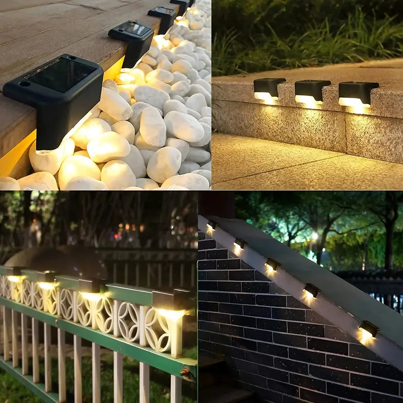 StufenLux | Elegante solarbetriebene Treppenbeleuchtung mit modernem Design