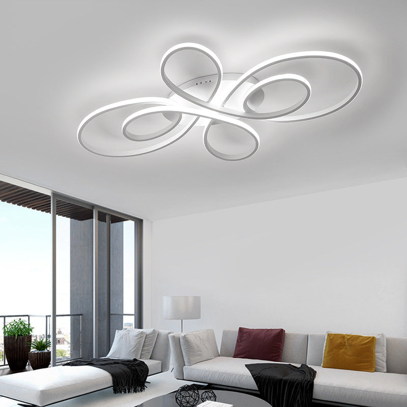 LumaPure | Modern Ring LED Deckenleuchte Schwarz/Weiß