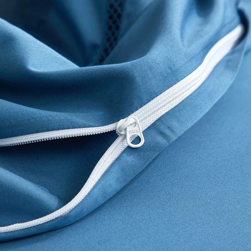 Elegance Blue – Bettbezugset aus ägyptischer Baumwolle