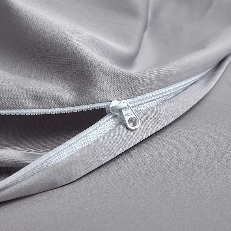 Elegance Silver – Bettdeckenbezug-Set aus ägyptischer Baumwolle
