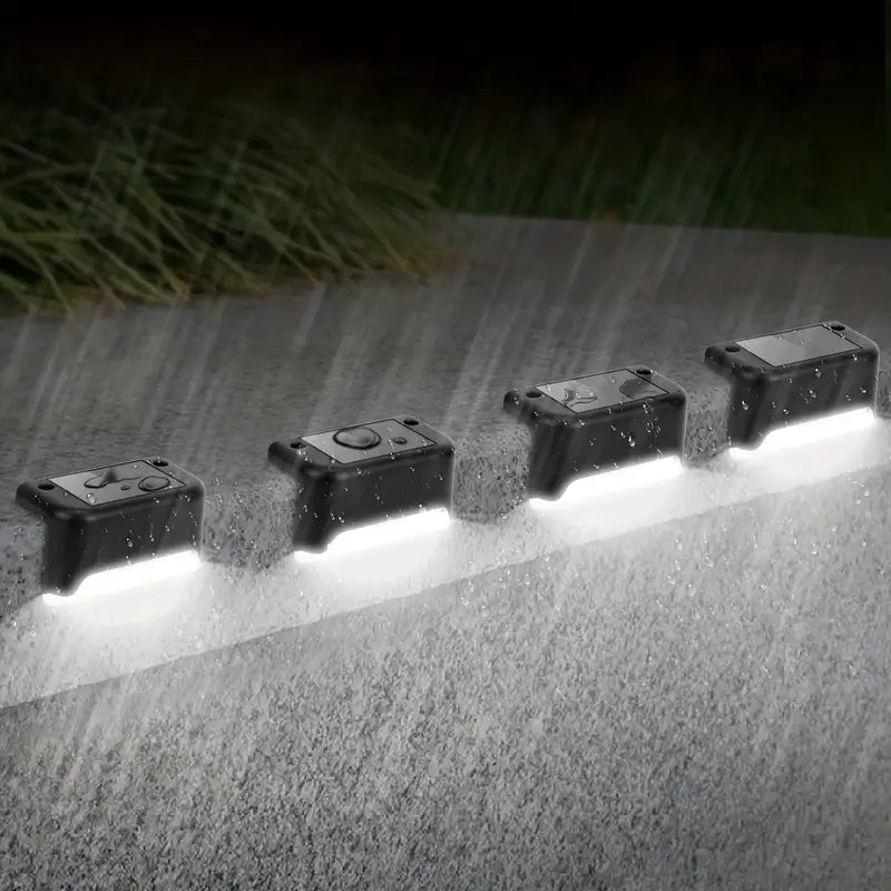 StufenLux | Elegante solarbetriebene Treppenbeleuchtung mit modernem Design