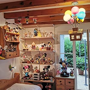 HolzZauber | Kinderzimmer- LED Deckenleuchte – Dimmbare mit Fernbedienung, im Ballon-Design