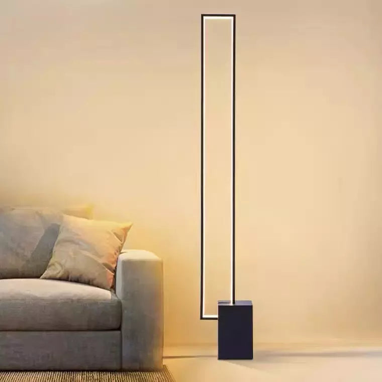 AuroraLoom | Elegante Rechteckige Stehlampe für Moderne Wohnräume