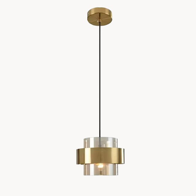 AetherLicht - Elegante Pendelleuchte mit Glasschirm für stilvolles Ambiente