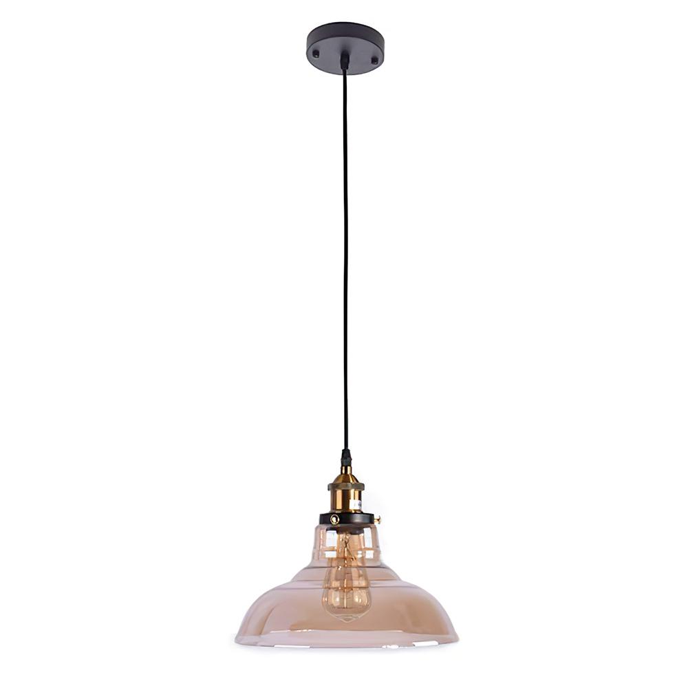 LumoAmber | Industrielle Antik Kuppel-Pendelleuchte