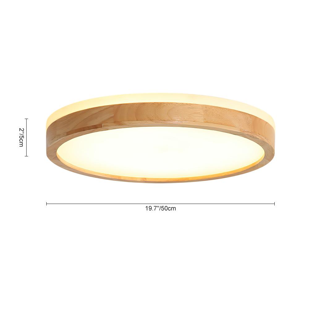 ScandiWood | Dimmbares Skandinavische LED - Flush-Mount