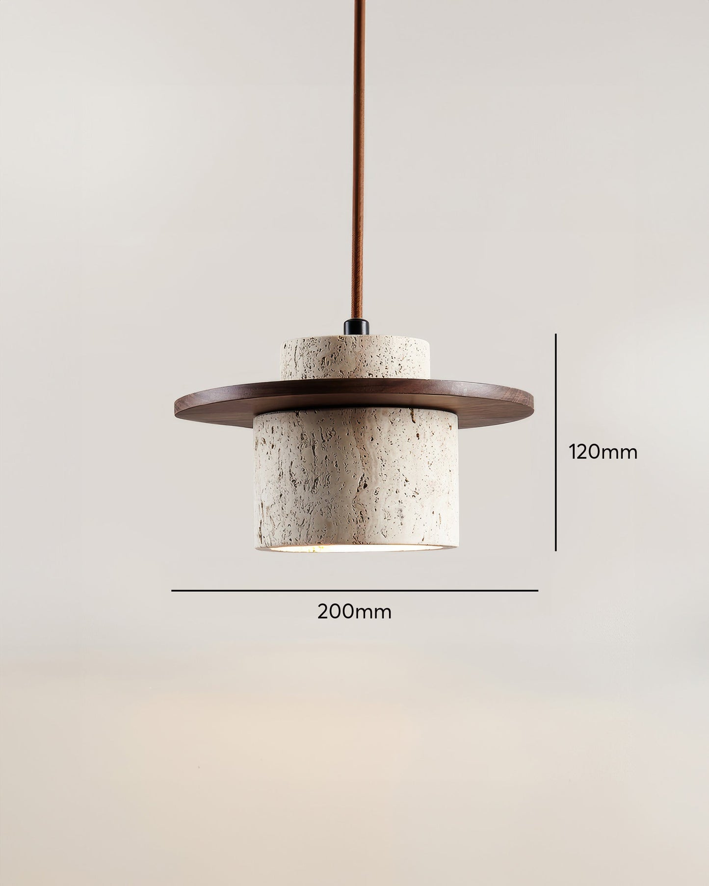 LumaStone | Die minimalistische Pendelleuchte aus Naturstein und Holz