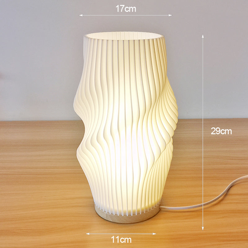 Étoile Lumière – Elegante 3D-Tischlampe in französischem Creme