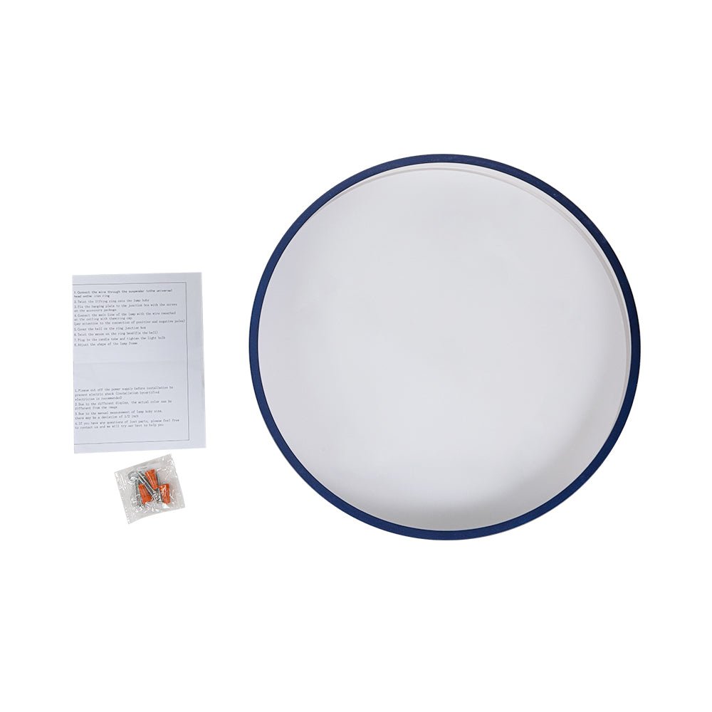 AquaDrum | LED-Deckenleuchte – Nordisches Semi-Flush Drum-Design