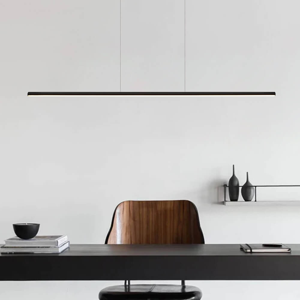 SkyLine DimLine | Dimmbares LED-Hängeprofil in Schwarz mit Fernbedienung
