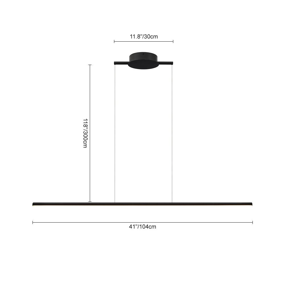 SkyLine DimLine | Dimmbares LED-Hängeprofil in Schwarz mit Fernbedienung