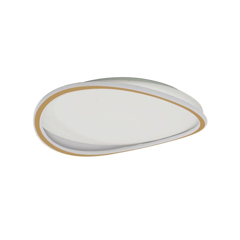 GeoLuma | LED-Deckenleuchte – Stilvolle runde Wohnzimmerlampe, Warmweiß 50W, Metall & Acryl, Ø40cm, UL/CE