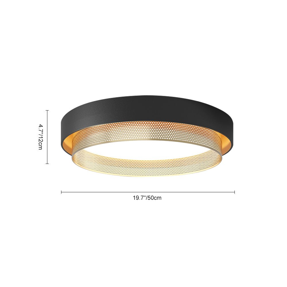 HaloVoid | Moderne LED-Deckenlampe – Runde Hohlform, Warmweiß/Kaltweiß 3000K/6000K, 30W, Ø50cm, CE-zertifiziert