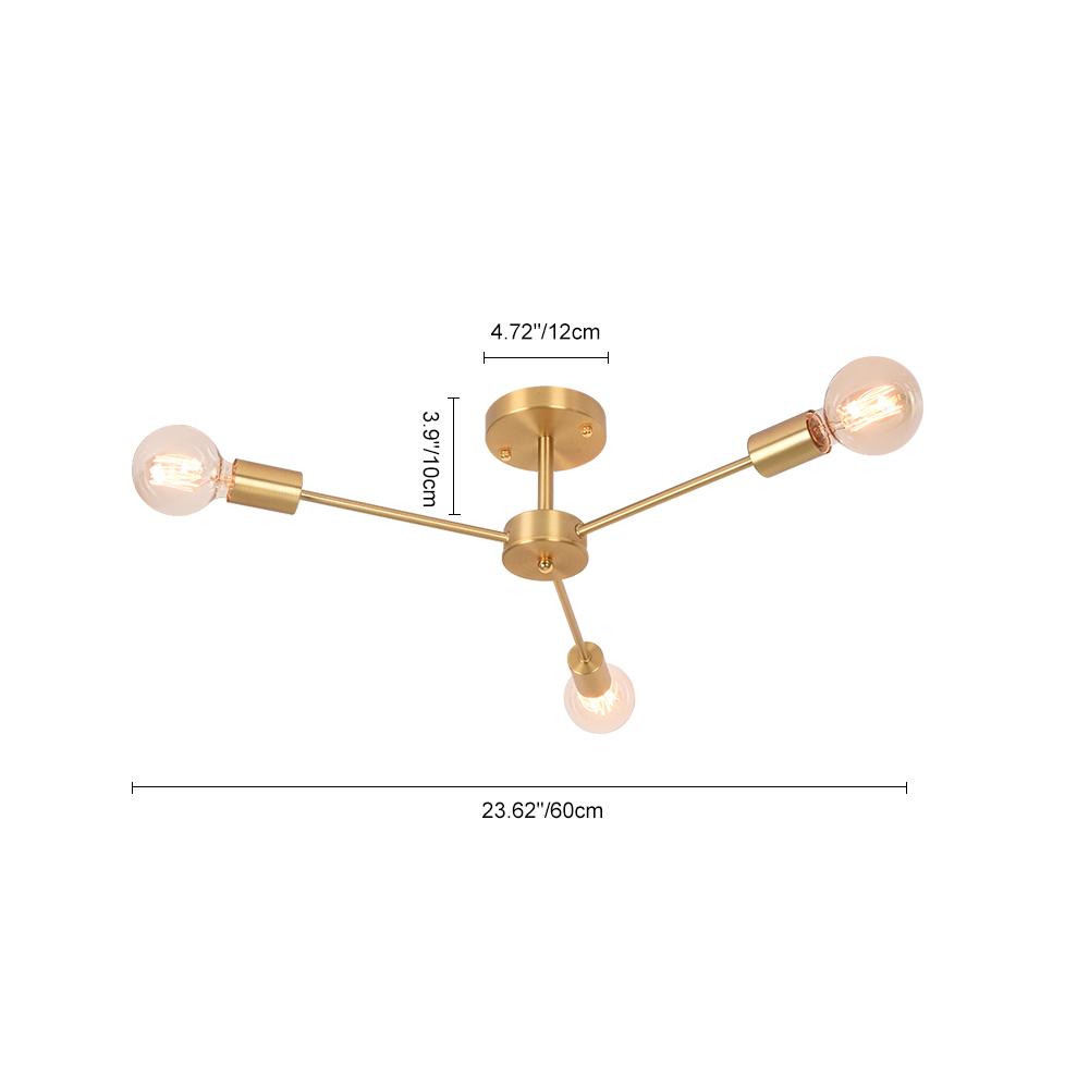 StellaSputnik | Mid-Century 3-Licht Kronleuchter
