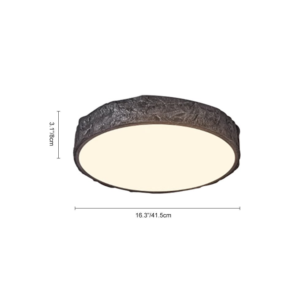 NordStein | LED-Deckenleuchte – Wabi-Sabi Fels-Design