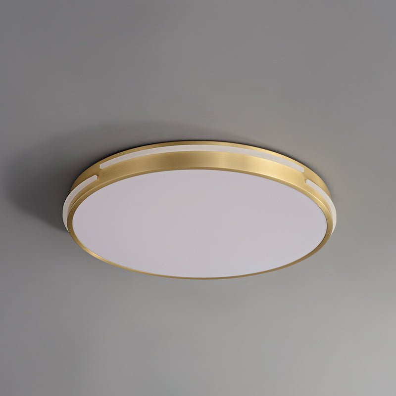 GoldAura | LED-Deckenleuchte – Rundes Design mit Goldfinish & Kupferring, 24W, 3000K–6000K, UL/CE