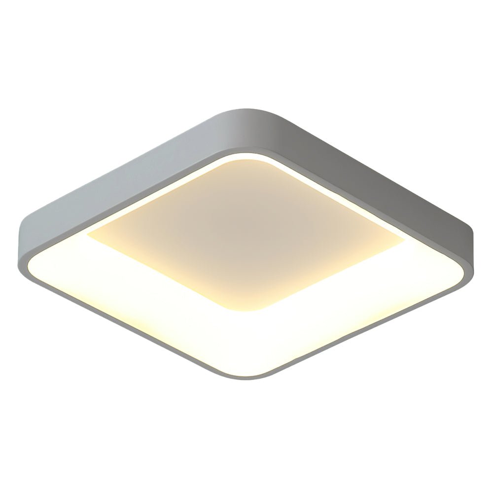NordicSquare | LED-Deckenleuchte – Flache quadratische Lampe mit Acrylschirm