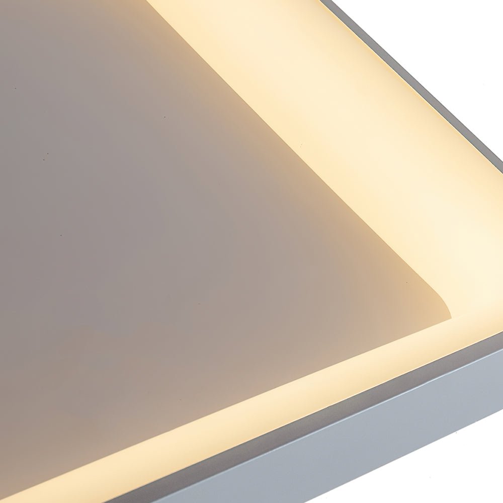 NordicSquare | LED-Deckenleuchte – Flache quadratische Lampe mit Acrylschirm