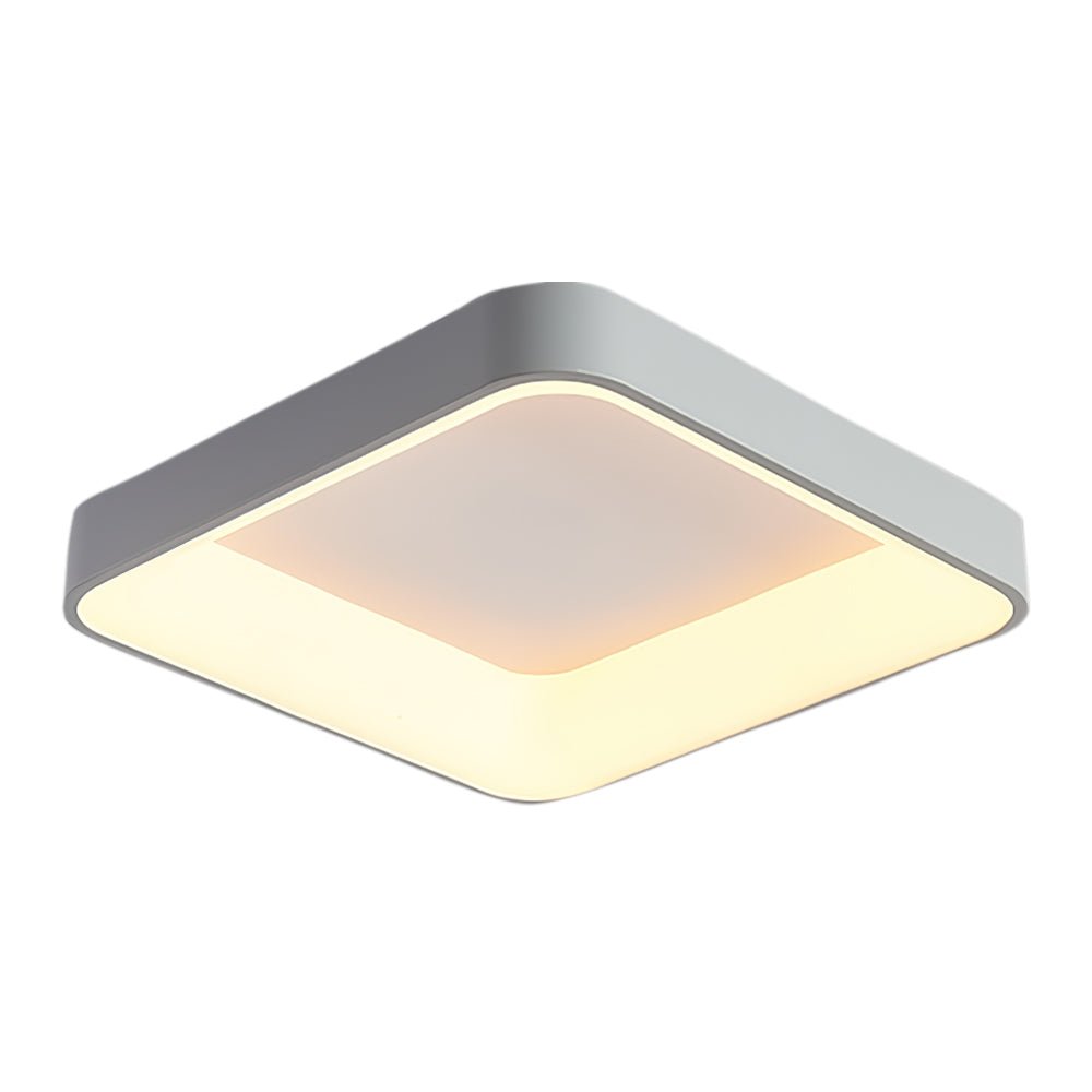 NordicSquare | LED-Deckenleuchte – Flache quadratische Lampe mit Acrylschirm