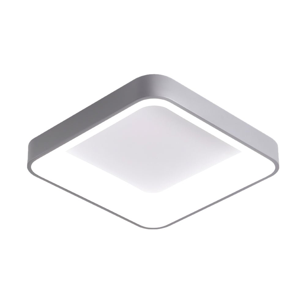 NordicSquare | LED-Deckenleuchte – Flache quadratische Lampe mit Acrylschirm