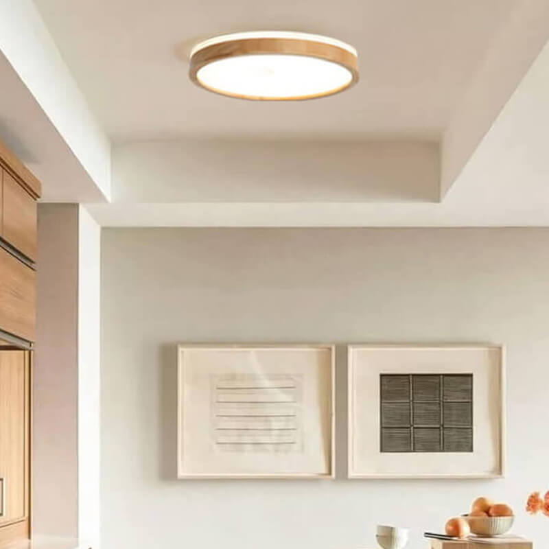 ScandiWood | Dimmbares Skandinavische LED - Flush-Mount