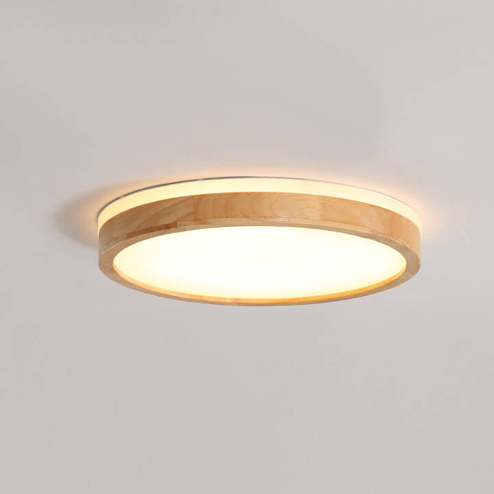 ScandiWood | Dimmbares Skandinavische LED - Flush-Mount