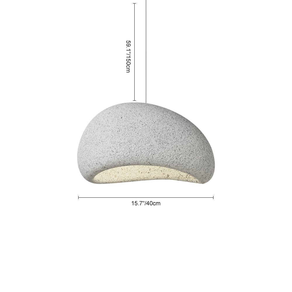 WabiFleck | Handgefertigte Pendelleuchte im japanischen Wabi-Sabi-Stil – Dimmbar